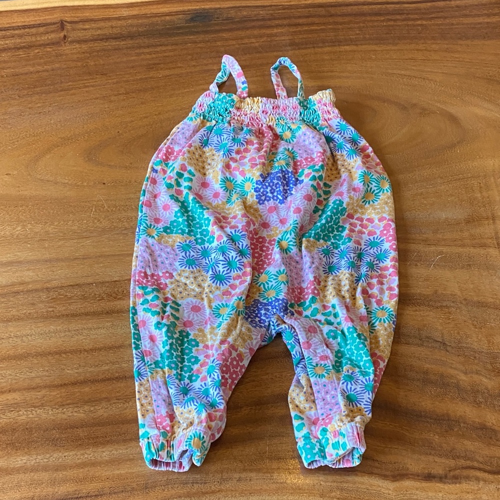 Hanna Andersson Multicolor Floral Kids Romper